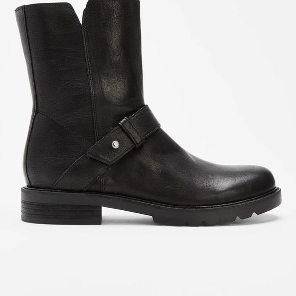 Eileen Fisher Women's Nell Black Moto Boot Size 9.5 NWOT